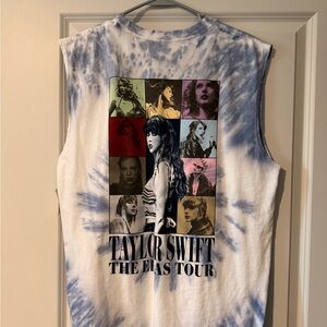 Taylor Swift Blue Tie-Dye Tank Top